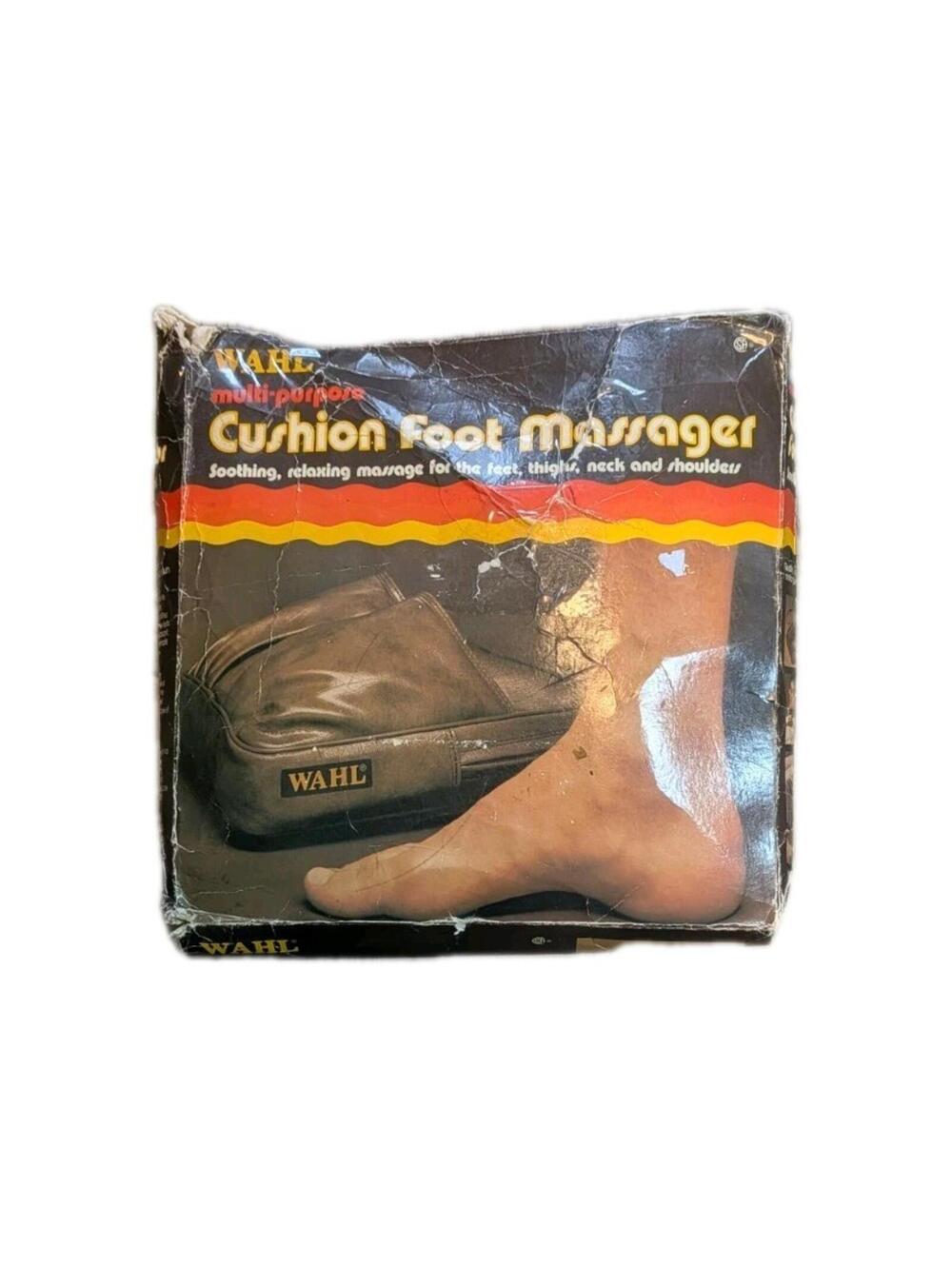 Vintage Wahl Multi Purpose Masssage Cushion Foot Leather Complete With Box 4795